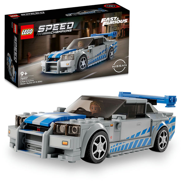 LEGO® Speed Champions 2 Fast 2 Furious Nissan Skyline GT-R (R34) Set 76917