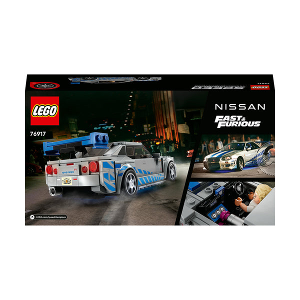 LEGO® Speed Champions 2 Fast 2 Furious Nissan Skyline GT-R (R34) Set 76917