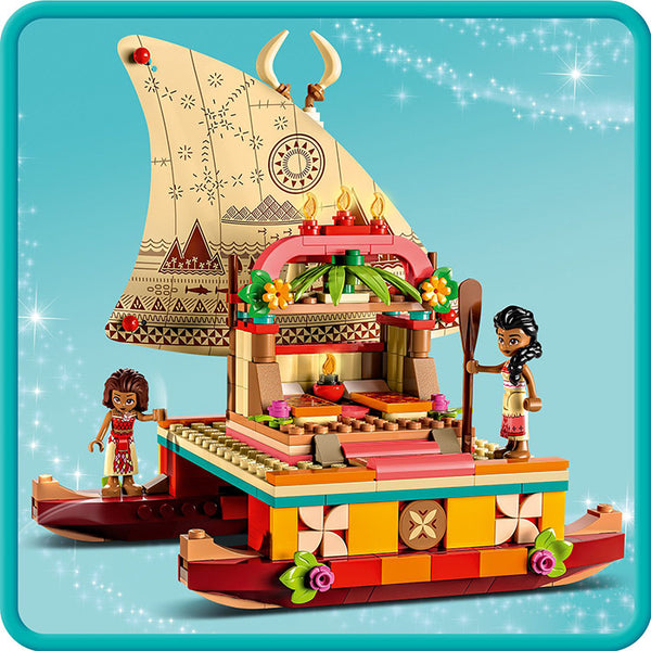 LEGO® ǀ Disney Princess™ Moana’s Wayfinding Boat Building Toy Set 43210