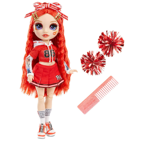 Rainbow High Cheer Ruby Anderson – Red Cheerleader Fashion Doll