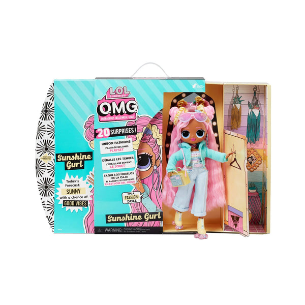 LOL Surprise OMG Sunshine Fashion Doll - Dress Up Doll Set with 20 Surprises