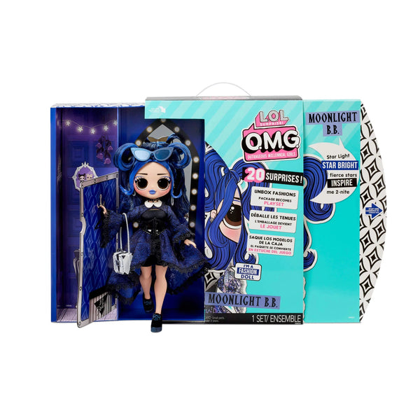 LOL Surprise OMG Moonlight B.B. Fashion Doll - Dress Up Doll Set with 20 Surprises