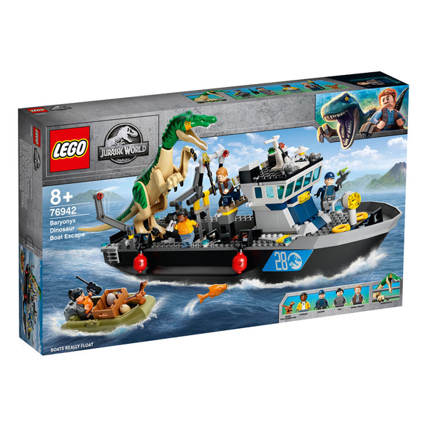 LEGO® Jurassic World Baryonyx Dinosaur Boat Escape 76942