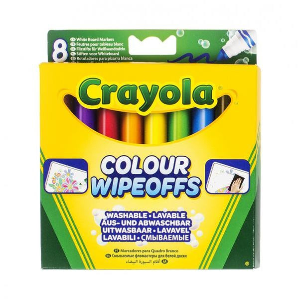 CRAYOLA Colour Wipeoffs White Board Markers 8