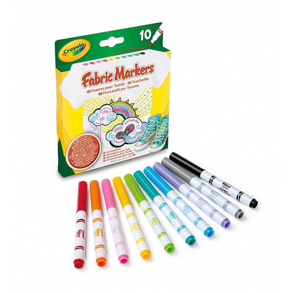 CRAYOLA Fabric Markers Fine Line 10