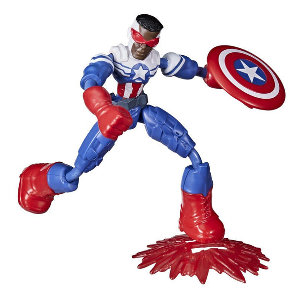 Marvel Avengers Bend And Flex Flexible Captain America Action Figure F0971