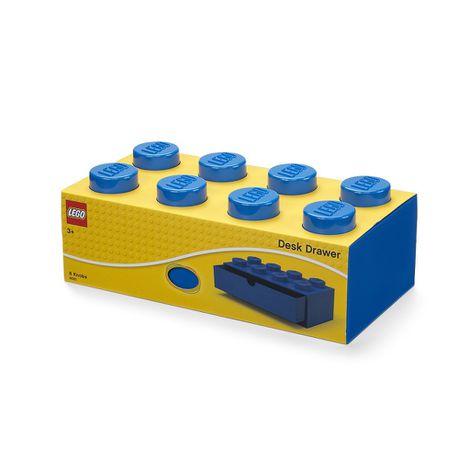 LEGO® 8-Stud Blue Desk Drawer