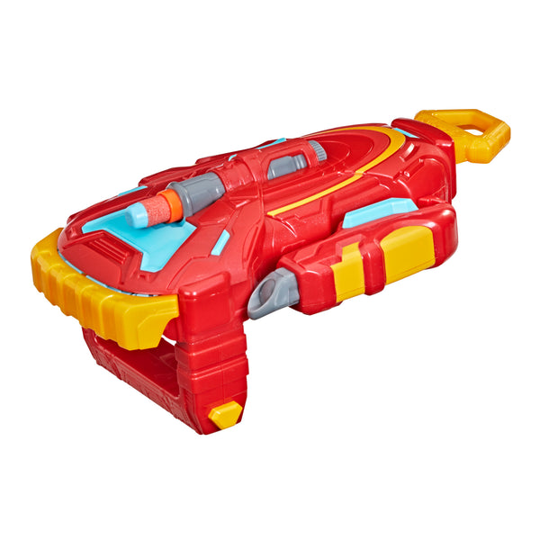 NERF Mech Strike Marvel Avengers IRON MAN Strikeshot Gauntlet Toy