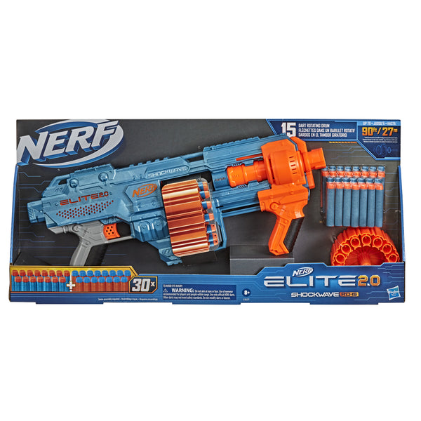 Nerf Elite 2.0 Shockwave RD-15 Blaster with Rotating Drum (with 24 darts)