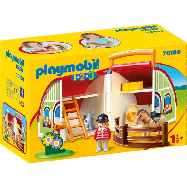 PLAYMOBIL 1.2.3 My Take Along Farm 70180