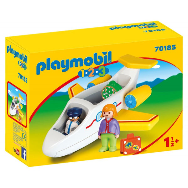 PLAYMOBIL 1.2.3 Plane with Passenger 70185