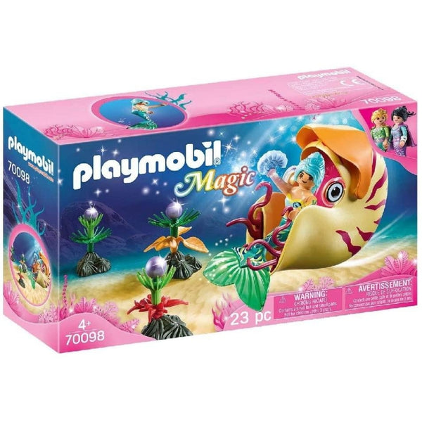 PLAYMOBIL Magic Mermaid with Sea Snail Gondola 70098