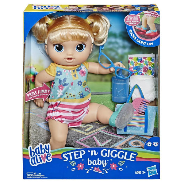 BABY ALIVE Step ‘n Giggle Baby Blonde Hair Doll