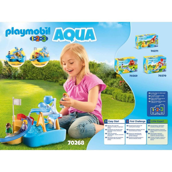 PLAYMOBIL AQUA 1.2.3 Water Wheel Carousel 70268