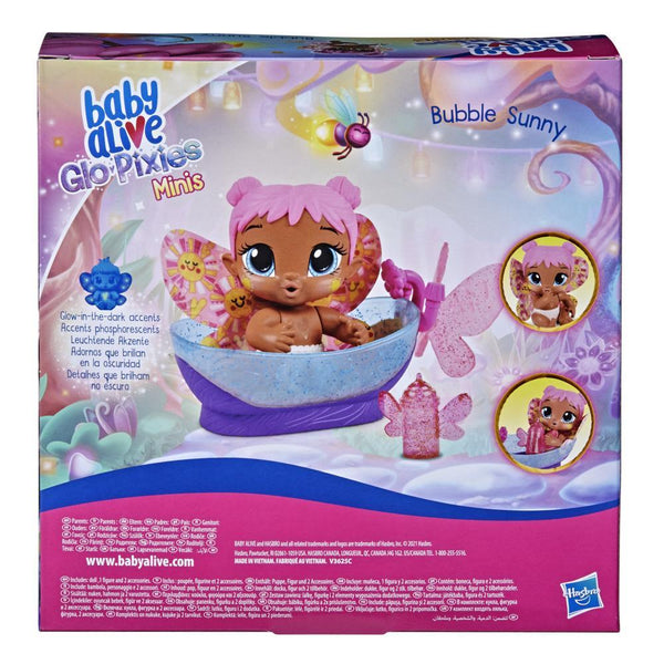 Baby Alive Glo Pixies Minis Doll, Bubble Sunny